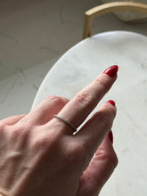 Load image into Gallery viewer, Dainty Sterling Silver Thin Band Size 6.75
