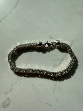 Load image into Gallery viewer, Solid Byzantine Link Sterling Silver Bracelet 8”
