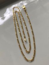 Load image into Gallery viewer, Figaro Vintage 14k Gold Necklace
