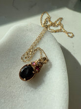Load image into Gallery viewer, Tourmaline Gold Vermeil Necklace 18”
