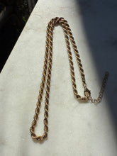 Load image into Gallery viewer, Gold Vermeil Rope Chain Necklace 20”-22”
