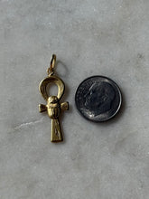 Load image into Gallery viewer, Egyptian Ankh 18k Gold Pendant
