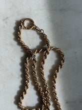 Load image into Gallery viewer, Vintage 1/20 12k Gold Filled Rope Chain 25”

