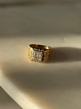 Load image into Gallery viewer, Vintage Natural Diamond Square 14k Gold Ring Size 4.75
