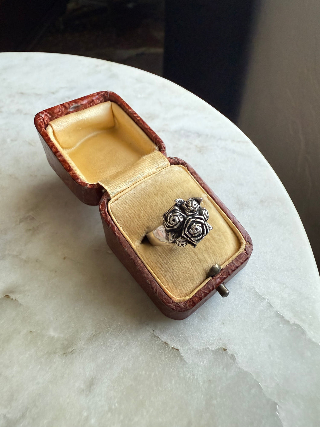Rose Sterling Silver Ring