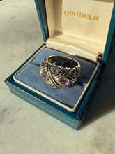 Load image into Gallery viewer, Amethyst Sterling Silver Ring Size 8.5
