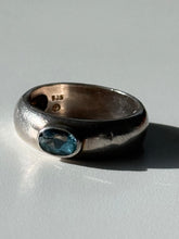 Load image into Gallery viewer, Vintage Blue Topaz Sterling Silver Ring Size 7
