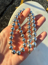 Load image into Gallery viewer, Chunky Ball Bead Sterling Silver Necklace 17”
