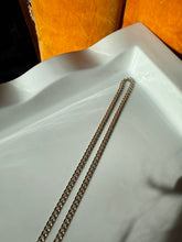Load image into Gallery viewer, Gold Vermeil Beveled Edge Cuban Link Chain Necklace 24”
