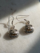 Load image into Gallery viewer, Pumpkin Earrings Sterling Silver
