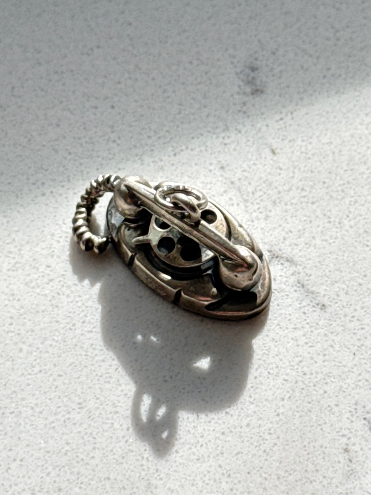 Vintage Beau Solid Sterling Silver Telephone Charm
