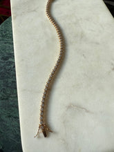 Load image into Gallery viewer, Gold Vermeil CZ Tennis Bracelet 7.75”
