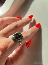 Load image into Gallery viewer, Moss Agate Sterling Silver Ring Size 7
