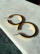 Load image into Gallery viewer, Italian Gold Vermeil Classic Hoops
