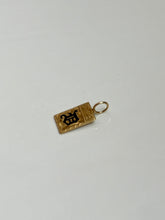 Load image into Gallery viewer, Black Enamel ‘D’ 14k Gold Pendant

