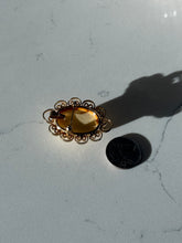 Load image into Gallery viewer, Vintage Gold Plated Costume Jewelry Brooch
