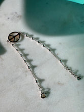 Load image into Gallery viewer, Peace Sign Sterling Silver Bracelet 7.5”
