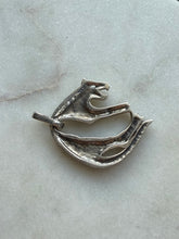 Load image into Gallery viewer, Hanging Panther Marcasite Sterling Pendant
