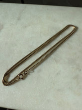 Load image into Gallery viewer, Vintage 14k Yellow Gold Flat Box Chain 19.5”
