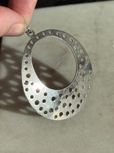 Load image into Gallery viewer, Vintage Modernist Sterling Silver Circle Pendant
