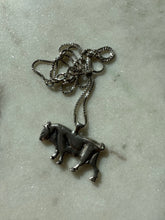 Load image into Gallery viewer, Vintage Bull Sterling Silver Necklace
