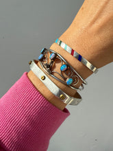 Load image into Gallery viewer, Mexico Multistone Inlay Sterling Bangle
