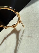 Load image into Gallery viewer, Opal 14k Gold Bangle Bracelet 6.25”
