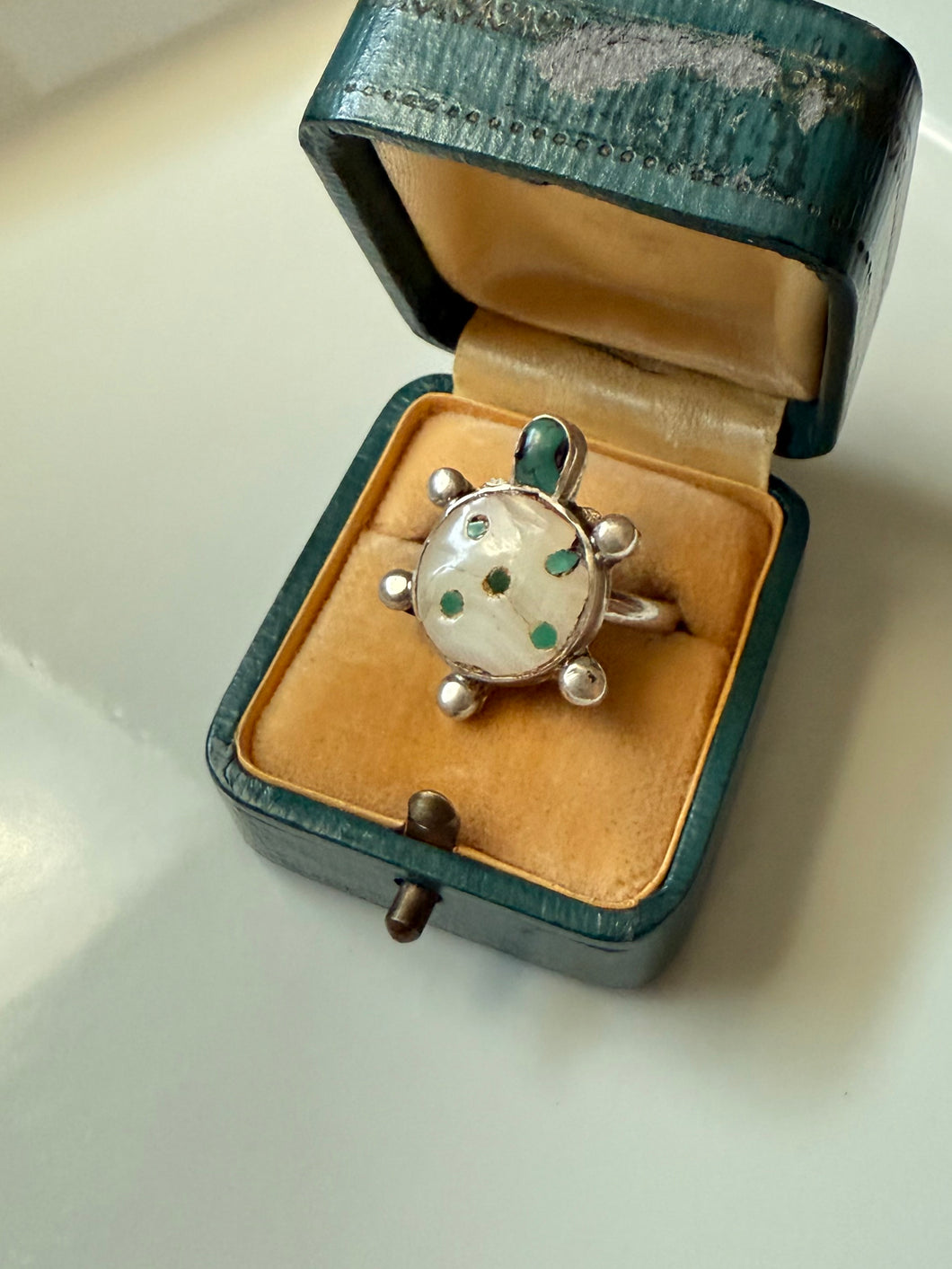 Turtle Sterling Silver Ring Size 7.25