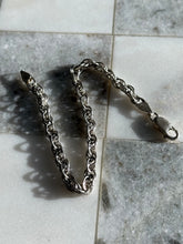 Load image into Gallery viewer, Italian Vintage Rope Chain Sterling Silver Bracelet
