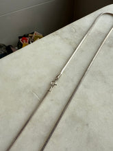Load image into Gallery viewer, Squared Snake Link Sterling Silver Chain 21.5”
