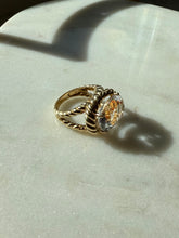 Load image into Gallery viewer, Chunky Quartz Gold Vermeil Ring Size 6
