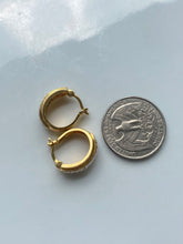 Load image into Gallery viewer, Gold Vermeil Vintage Mini Hoop Earrings
