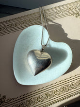 Load image into Gallery viewer, Vintage Bubble Heart Sterling Silver Necklace 15.5”

