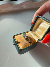 Load image into Gallery viewer, Blue Topaz &amp; Gaspeite Sterling Silver Ring Size 7.5
