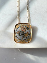 Load image into Gallery viewer, Vintage Reed &amp; Barton Damascene Floral Necklace 21”
