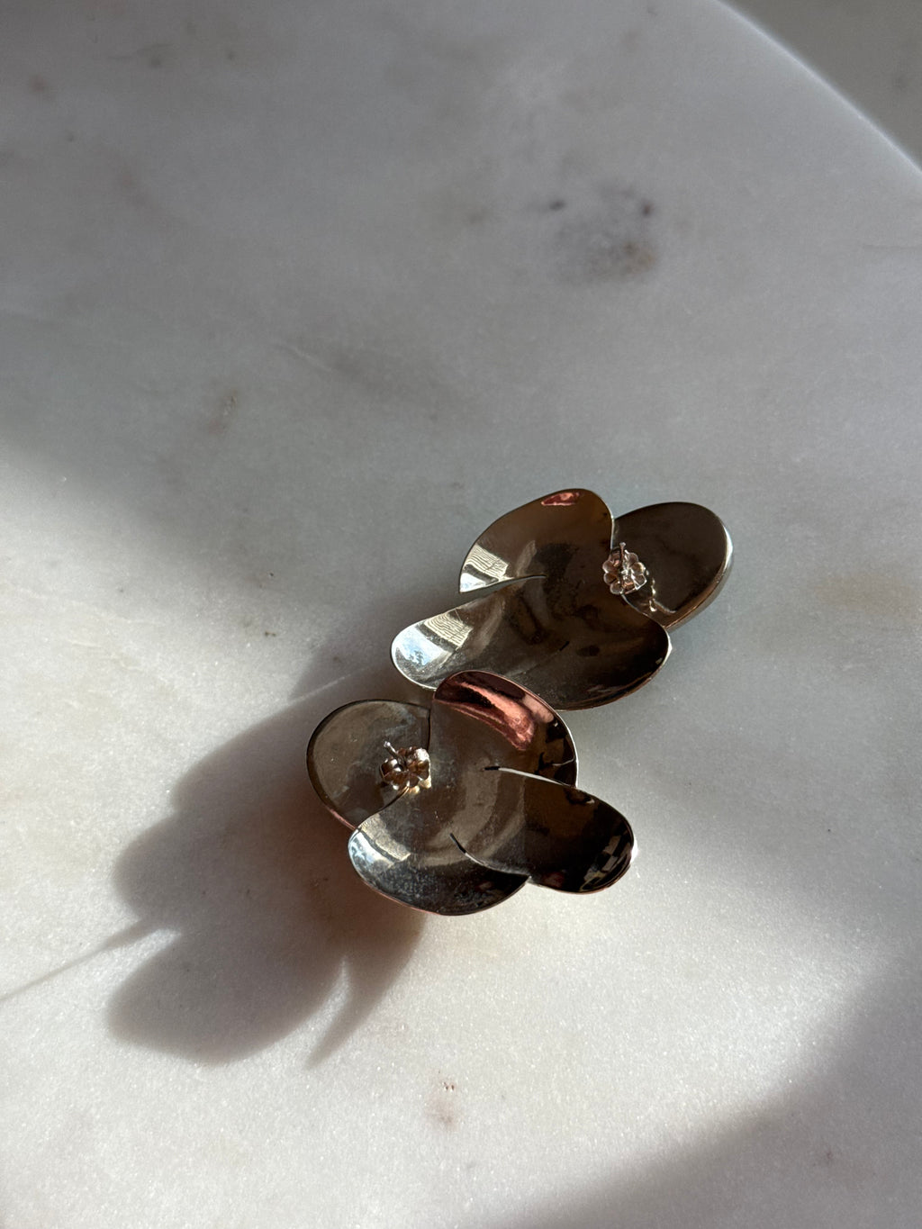 Vintage Agate Sterling Silver Earrings