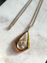 Load image into Gallery viewer, Vintage Gold Plated Long Watch Necklace 25”
