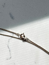 Load image into Gallery viewer, Antique Enamel Sterling Necklace 18”
