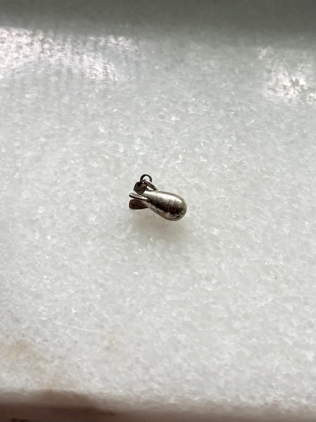 WWII 1940s Atomic Bomb Sterling Silver Mini Charm