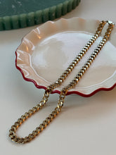 Load image into Gallery viewer, Vintage Gold Vermeil Cuban Link Chain 22”
