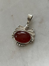 Load image into Gallery viewer, Vintage Carnelian Sterling Silver Pendant
