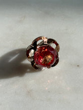 Load image into Gallery viewer, Vintage Synthetic Topaz Sterling Silver Ring Size 5.75
