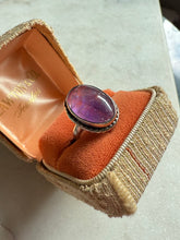 Load image into Gallery viewer, Amethyst Sterling Silver Ring Size 7.75

