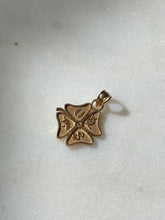Load image into Gallery viewer, Vintage 10k Gold Clover Good Luck Pendant
