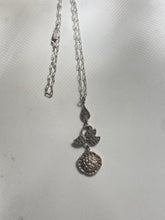 Load image into Gallery viewer, Antique Rose Sterling Silver Necklace
