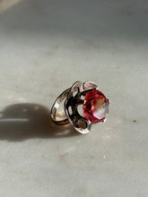 Load image into Gallery viewer, Vintage Synthetic Topaz Sterling Silver Ring Size 5.75
