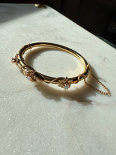 Load image into Gallery viewer, Opal 14k Gold Bangle Bracelet 6.25”
