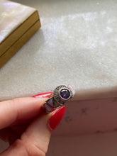 Load image into Gallery viewer, Opal &amp; Amethyst Sterling Silver Ring
