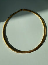 Load image into Gallery viewer, Gold Vermeil Omega Collar Necklace 18”
