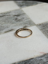 Load image into Gallery viewer, Vintage 14k Gold Diamond Band Size 5.5
